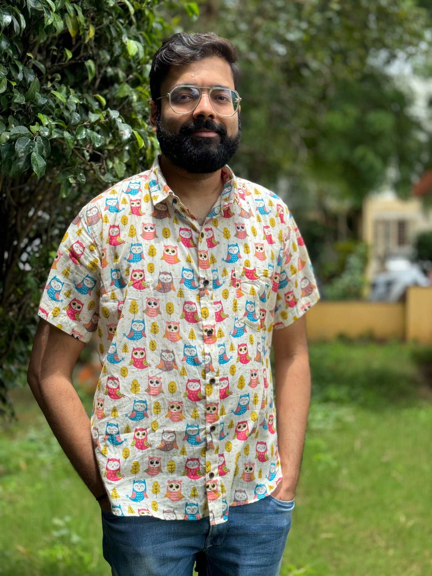 Mens half sleeves shirt