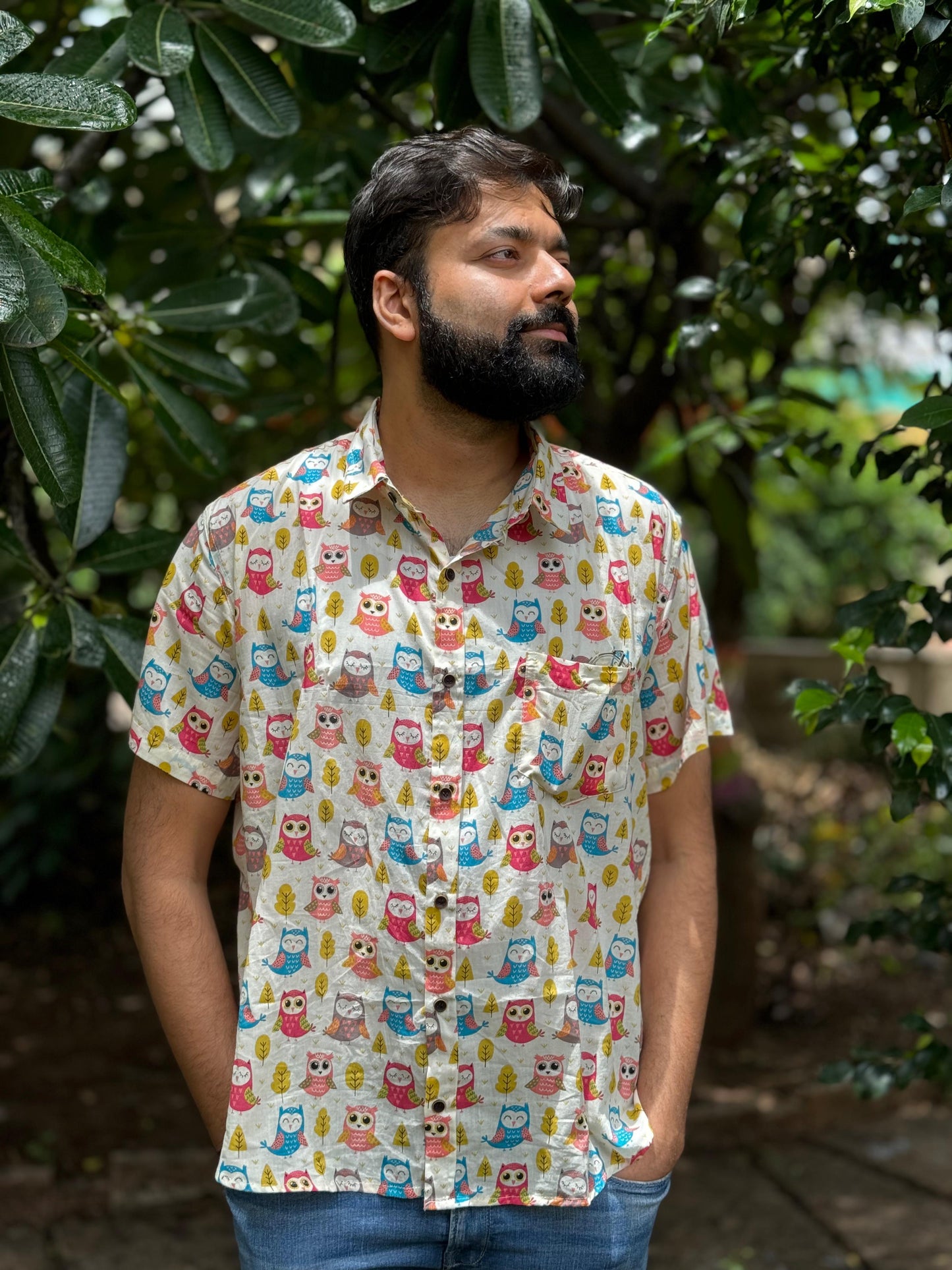 Mens half sleeves shirt