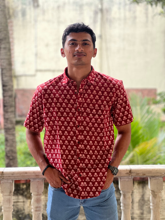 Mens half sleeves shirt