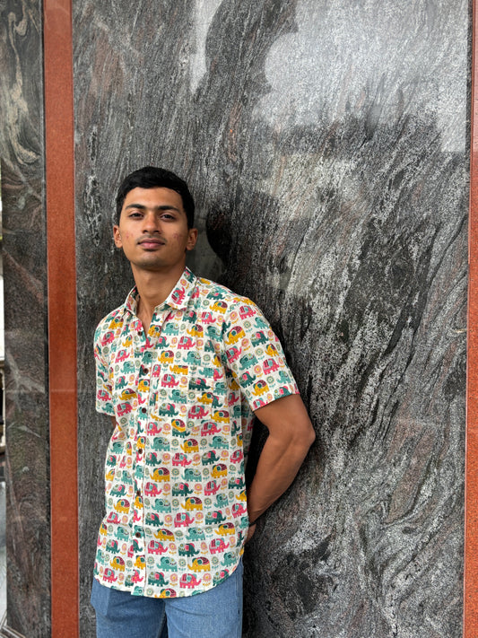 Mens half sleeves shirt