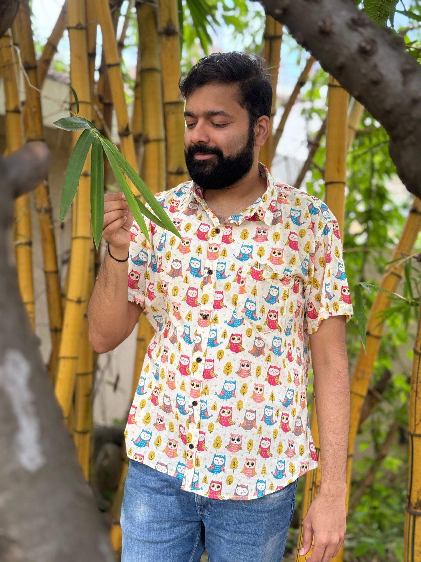 Mens half sleeves shirt